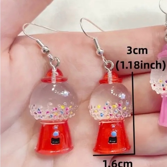 Gum Ball Earrings, NIP, Fun, Different - Picture 3 of 5